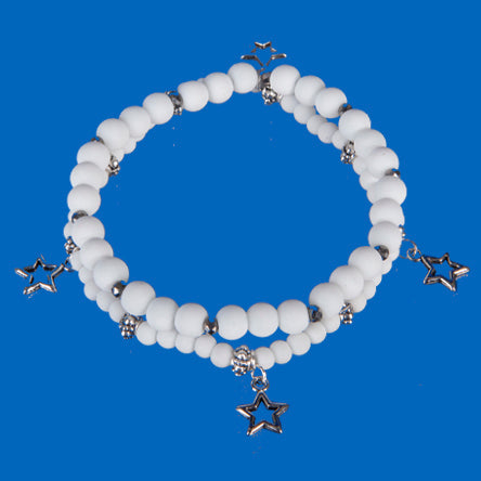 Pulsera Doble Hilo Con Caucho