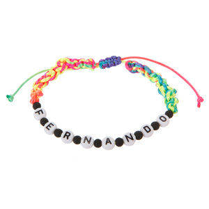 Pulsera Tejida Multi Neon