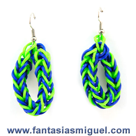 Aretes De Espina De Pescado Con Ligas