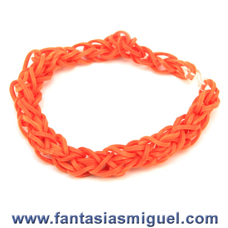Pulsera Con Ligas Naranja