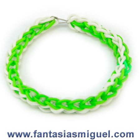 Pulsera Doble Cadena, Blanco – Lima