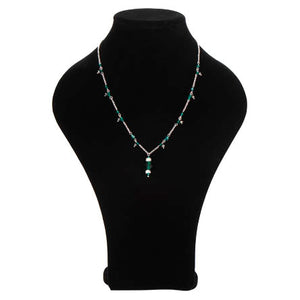 Collar Cristal Preciosa Y Rondel Plata