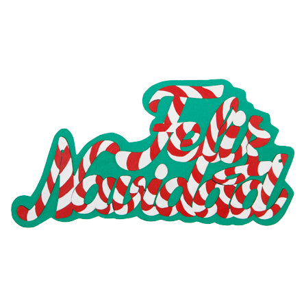 Letrero Feliz Navidad Caramelo