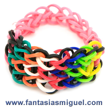 Pulsera De Cadena Triple, De Colores