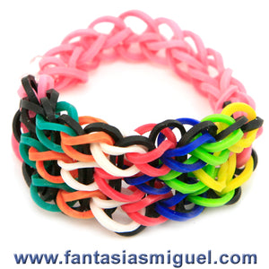 Pulsera De Cadena Triple, De Colores