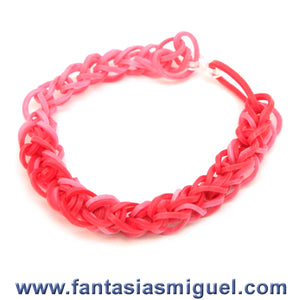 Pulsera Diamante, Rosa Rojo