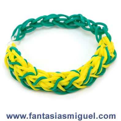 Fantasías Miguel Clave:EA303 Pulsera Con Ligas Agua-Amarillo