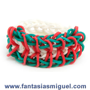 Pulsera Zipper Tricolor Con Ligas, 15 Septiembre