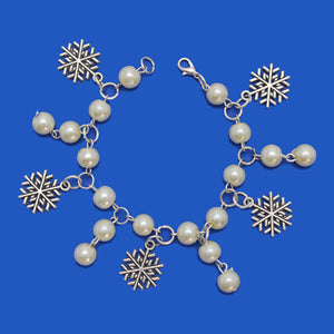 Pulsera Con Dijes Copo De Nieve