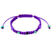 Fantasías Miguel Clave:ED75 Pulsera Tejida Morado/Menta