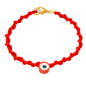 Pulsera Tejida Roja