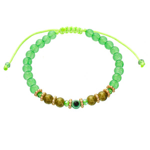 Pulsera Ojo Verde/Oro