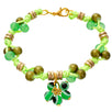 Fantasías Miguel Clave:ED82 Pulsera Tejida Ojo Verde