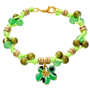 Pulsera Tejida Ojo Verde