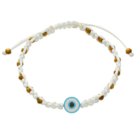 Pulsera Tejida Ojo Azul