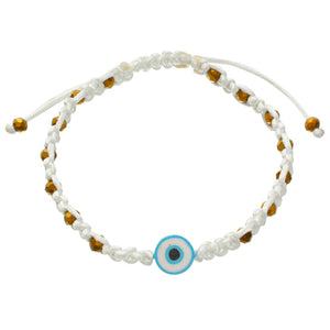 Pulsera Tejida Ojo Azul