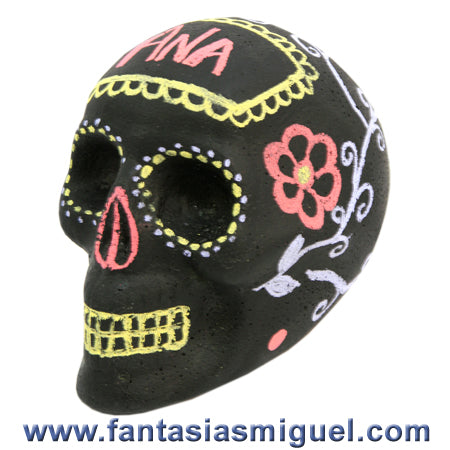 Calaverita De Chocolate Con Pintura De Pizarrón, Naranja Amarillo