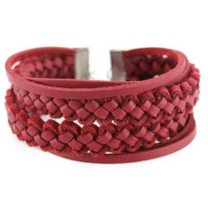 Pulsera Rojo Trenzada