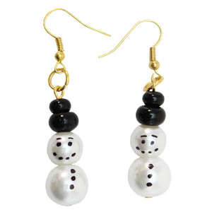 Aretes Con Muñeco De Nieve