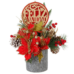 Arreglo Navidad Dorada