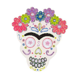 Calavera Frida Con Flores