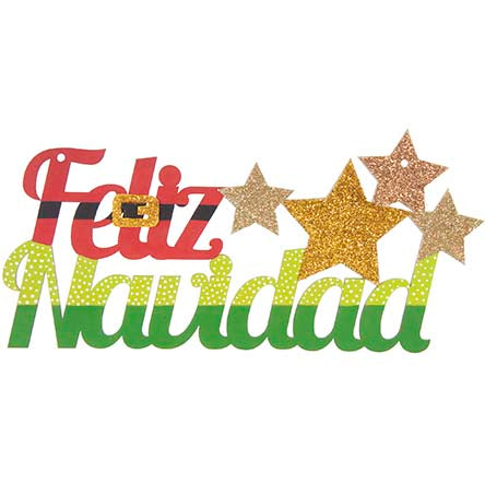 Letrero Feliz Navidad Cinturón Santa