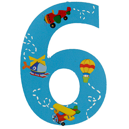 Numero 6 Con Calcomanias