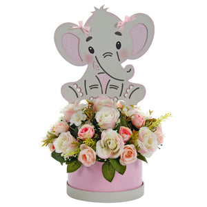 Centro De Mesa Con Elefante Gris