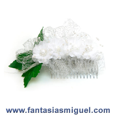 Tocado, Blanco – Plata