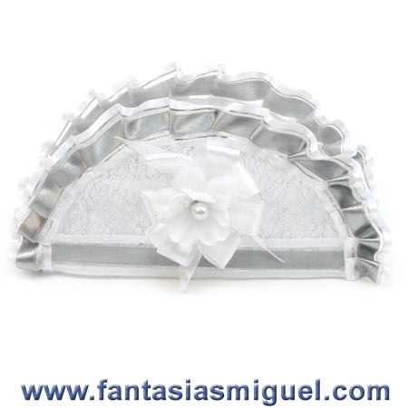 Servilletero Boda Blanco/ Plata