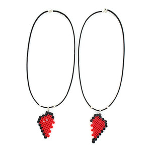 Collares Mitad De Corazón