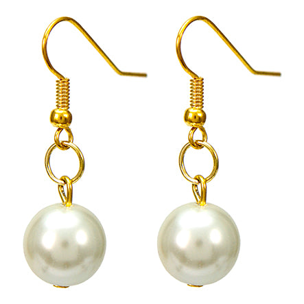 Aretes Con Perlas Marfil