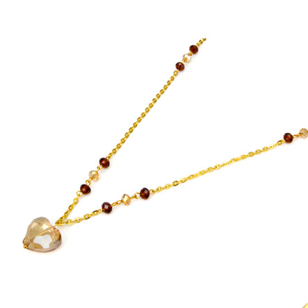 Collar Oro Con Cristales Topacio