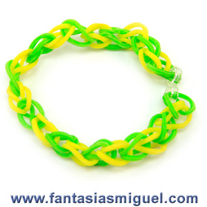 Pulsera Con Ligas Amarillo-Lima