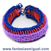 Fantasías Miguel Clave:ER471 Brazalete Con Ligas  Triple Azul