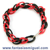 Fantasías Miguel Clave:ER476 Pulsera Rojo/Negro