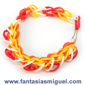 Pulsera Amarillo/Blanco/Naranja