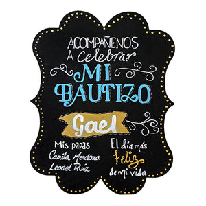 Letrero Mi Bautizo