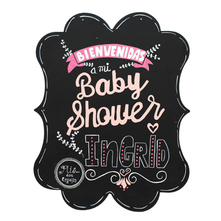 Letrero Garigoleado Bienvenidos A Mi Baby