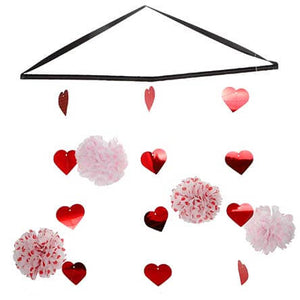 Colgante Borlas De Papel Corazones