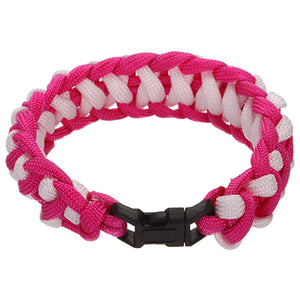 Pulsera Con Cordón Paracaídas Rosa