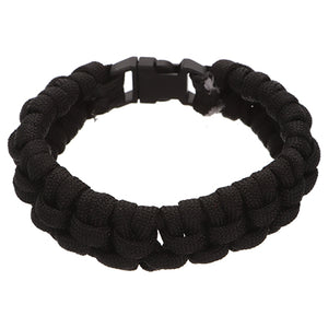 Pulsera Con Cordón Paracaídas Negra