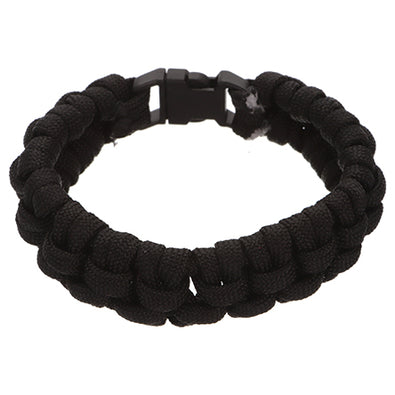 Fantasías Miguel Clave:EZ240 Pulsera Con Cordón Paracaídas Negra