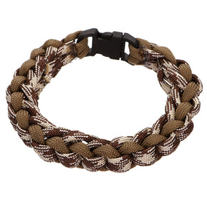 Pulsera Con Cordón Paracaídas Café