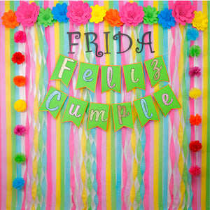 Fondo Feliz Cumpleaños Multicolor
