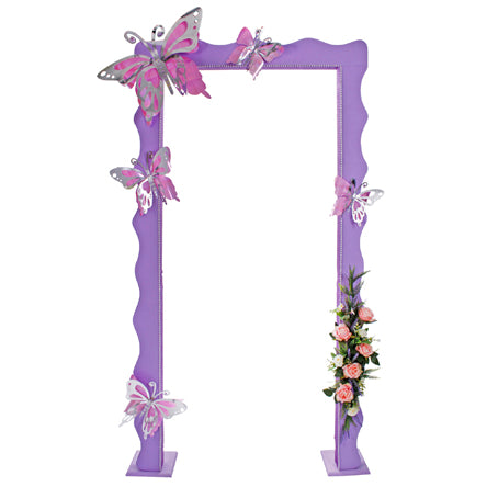 Mariposa 3D de madera púrpura, Letras Decorativas Grandes