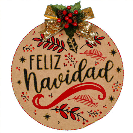 Esfera Feliz Navidad