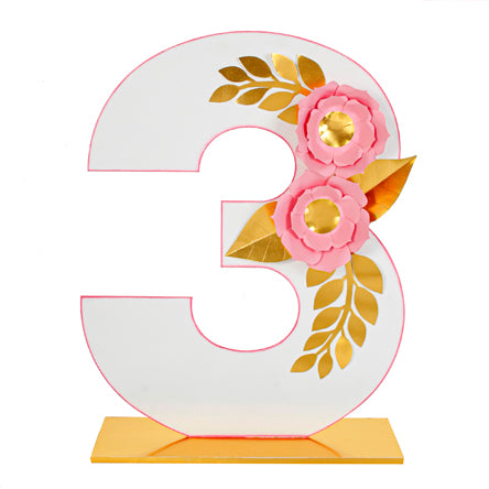 Numero Decorado Con Flores