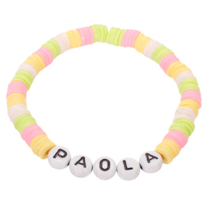 Pulsera Con Cuenta De Letras Paola