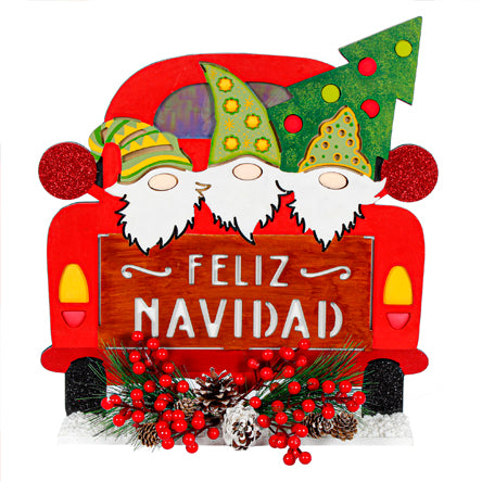 Camioneta Roja Duendes